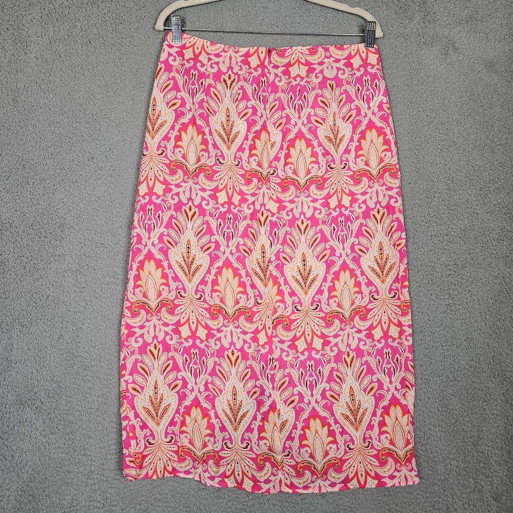 LOFT By Ann Taylor Melrose Pink Paisley Sarong Skirt Size 12 NEW